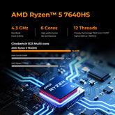 GMKtec NucBox M6 Ultra AMD Ryzen™ 5 7640HS Mini PC